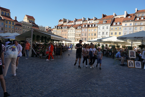 Rynek was rebuilt by the communists after the War