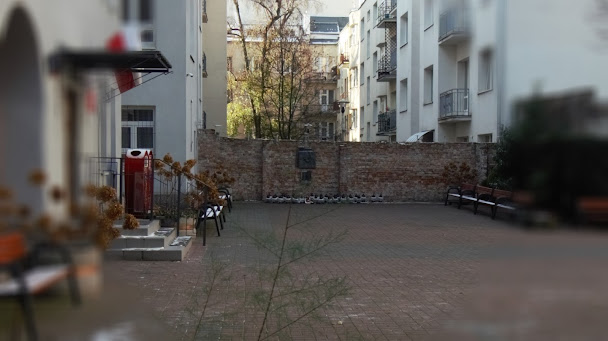 The wall surrounded the Jewish Ghetto in Warsaw