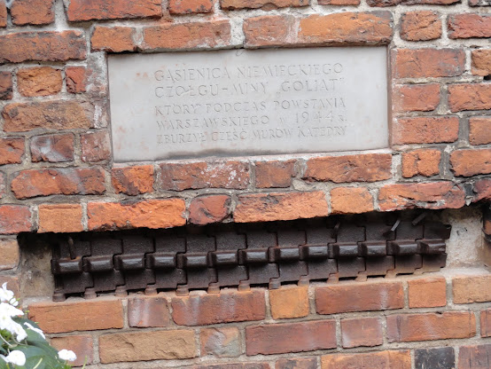 A part of a tank in the Warsaw Cathedral