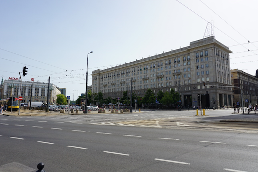 During Communism in Warsaw the working people lived is these buildings