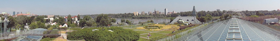 All of Warsaw can be seen from this garden