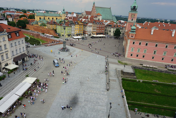 This is Warsaw's Old Town, rebuilt after WWII