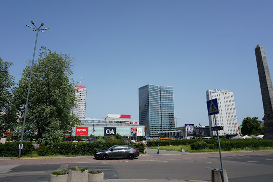 Warsaw after 1989 is also re-erected and renovated buildings from communist times