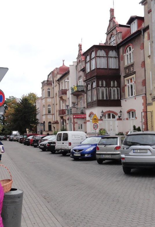 The streets in Sopot are characterized by the specific Sopot architecture