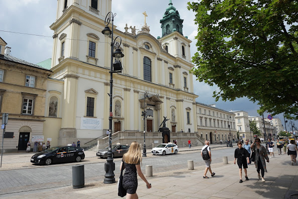 The Holy Cross Church in Old Town Warsaw