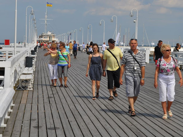 The Sopot pier is the longest wooden pier in Europe