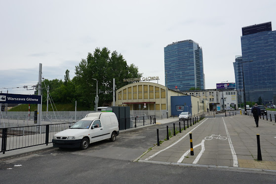 Warsaw Main station - in reality it is a small station that takes part of the trains for Central Station