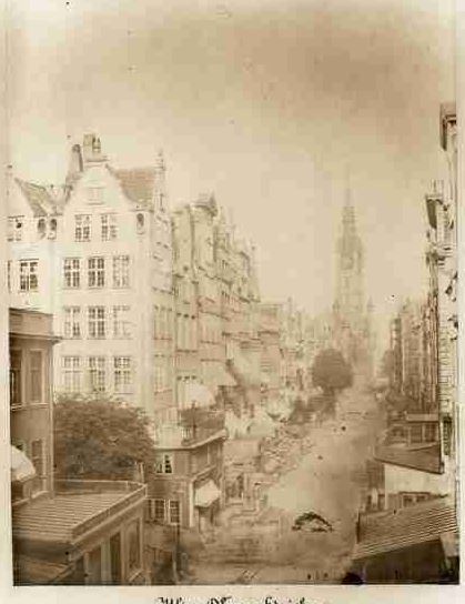 The street looks like today, but you can see the German accent in the buildings