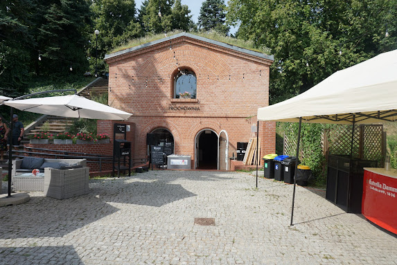 The powder magazine has been transformed into a small restaurant