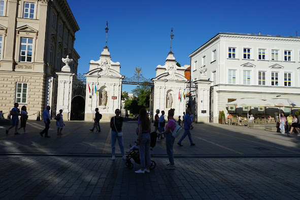 The university campus in Old Town Warsaw