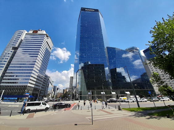 Two iconic buildings in Warsaw after 1989