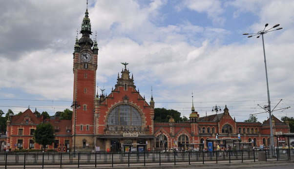 An impressive building in Gdansk old town from 1900 AD