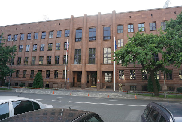 Ministry of Foreign Affairs is close to the Prime Ministers office in Warsaw