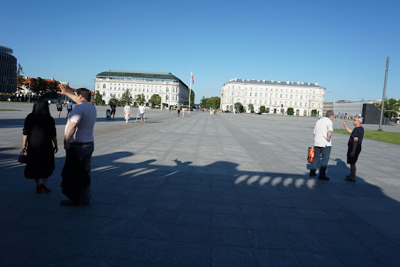 Just outside Old Town Warsaw this square is loaded with symbols