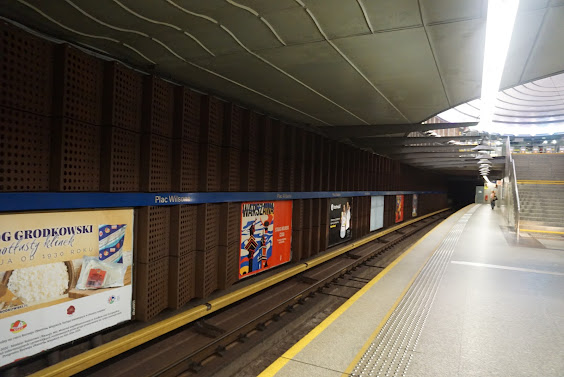 The metro was finished in Warsaw after 1989