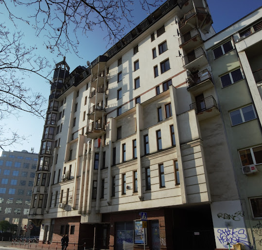 One of the first buildings in Warsaw after 1989