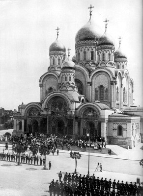 The Nevsky Cathedral in Warsaw was torn down after Independence in 1918