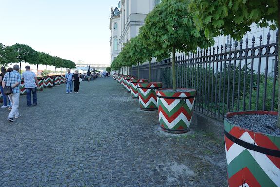 The royal gardens in Old Town Warsaw