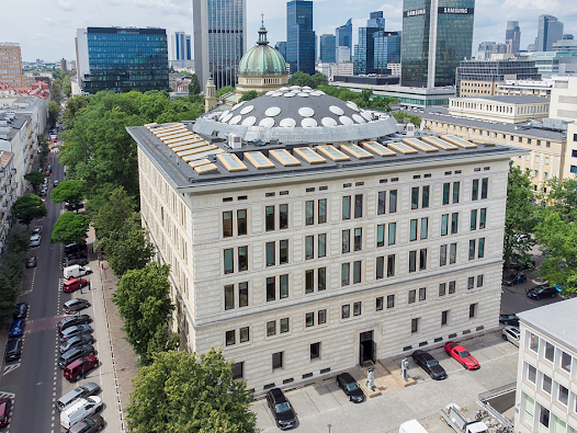 The first government building during communism in Warsaw