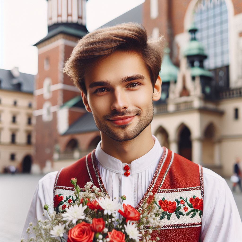 Poland - young man in traditional costume