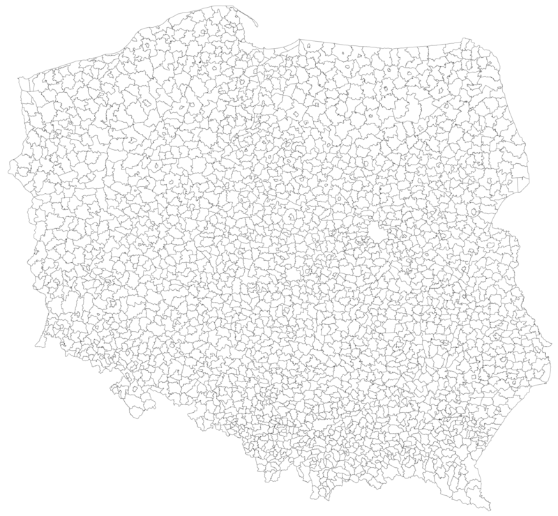 Local government in Poland is carried out in 2500 municipalities