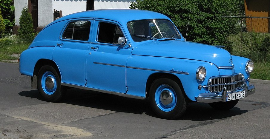 Postwar Warsaw produced the luxury car Warszawa