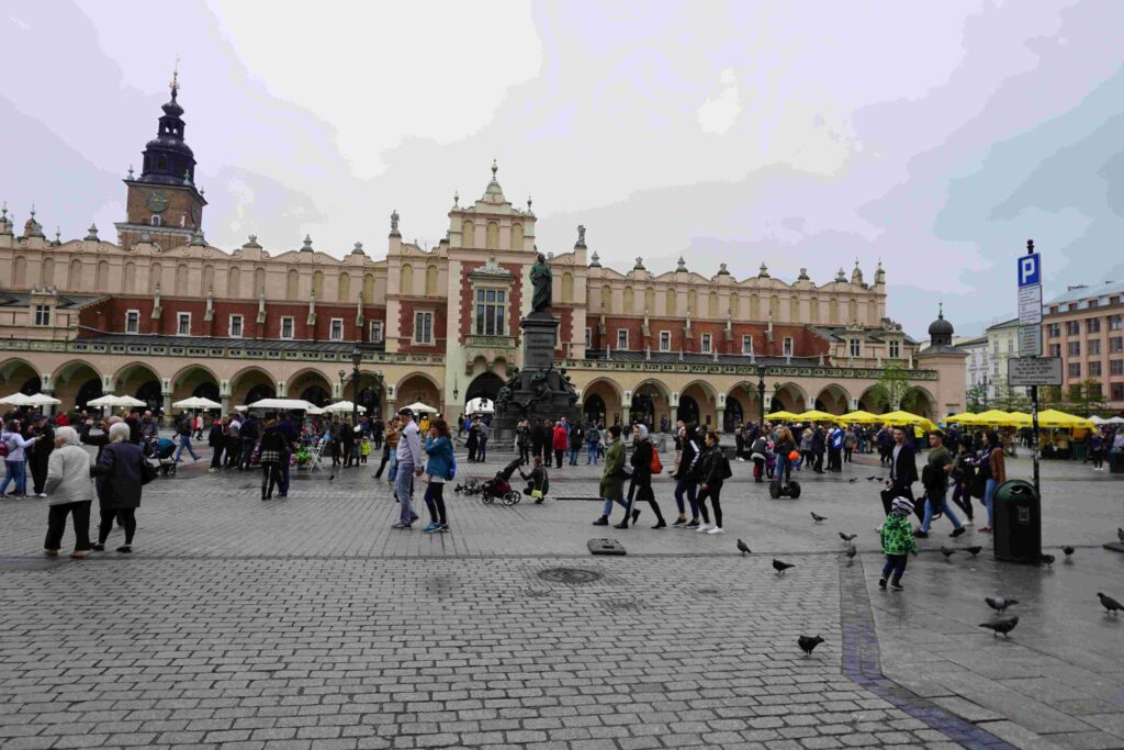 Rynek in Krakow is a fantastic place with historical landmarks